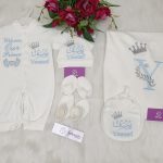 طقم قطن ٦ قطع : اسم يوسف Youssef "Welcome our prince "