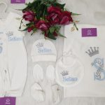 طقم قطن ٦ قطع : اسم سليم Selim  "Welcome our prince "