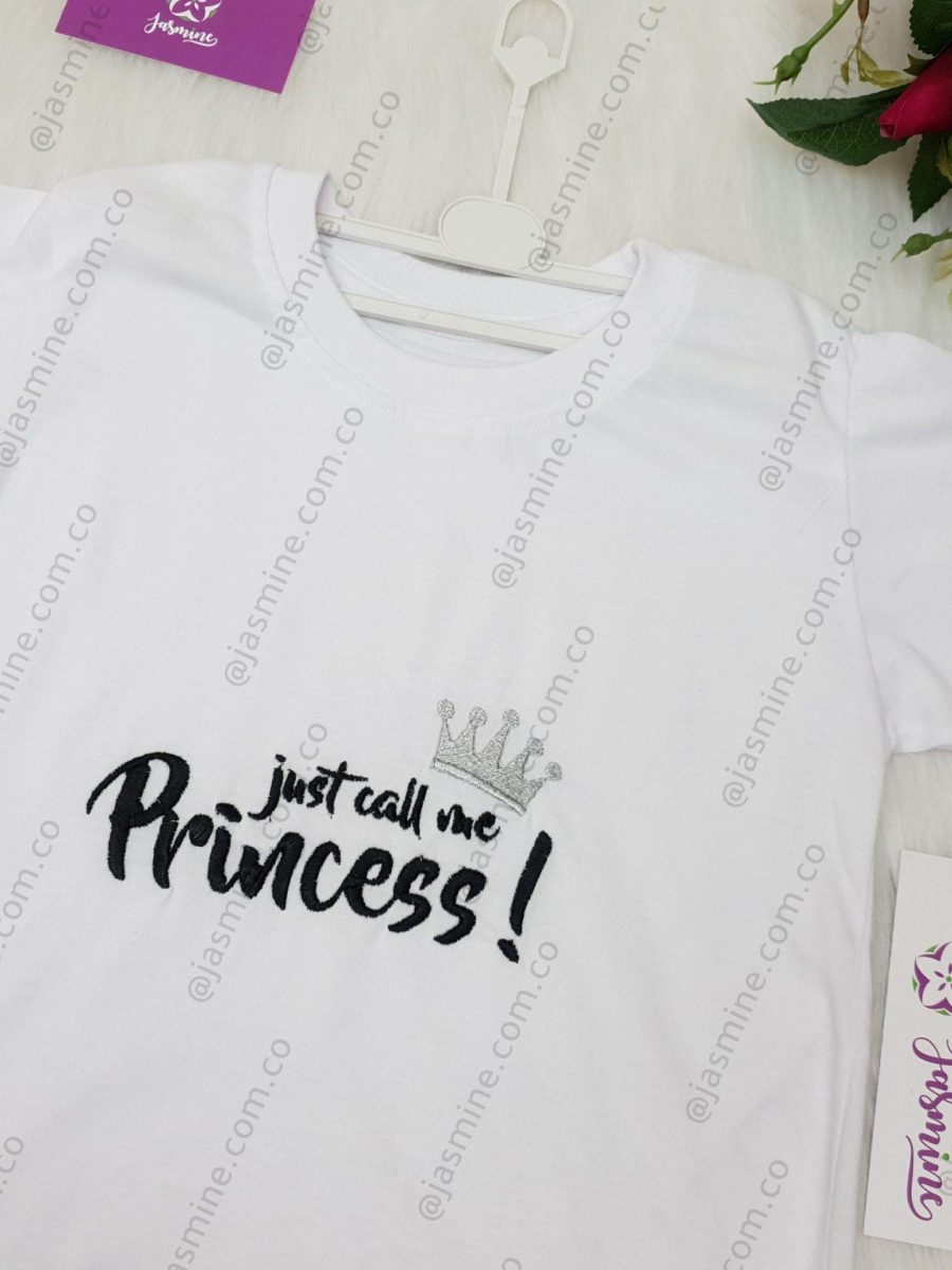 تيشرت بناتي : "just call me princess "