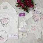 طقم قطن ٦ قطع : اسم غالية Ghalia "Welcome our princess "