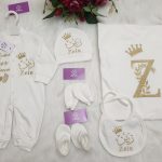 طقم قطن ٦ قطع : اسم زين Zein "welcome our prince"