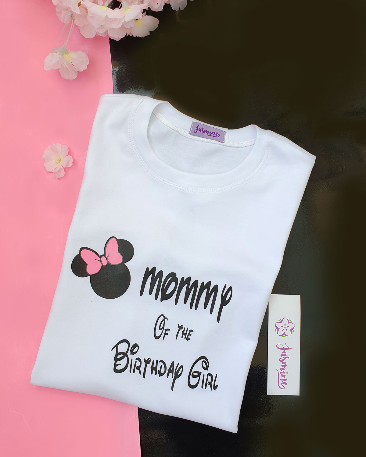 تيشرت الام عيد ميلاد تاليا Talia تصميم Minnie Mouse طباعة