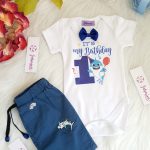 شورت جبردين وبودي سوت عيد ميلاد عبده ثيم بيبي شارك baby shark birthday clothes