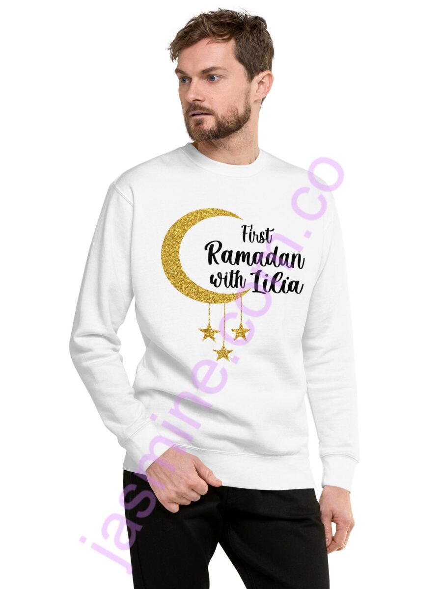 سويت شيرت  ميلتون قطن شتوي باسم ليليا وتصميم رمضان طباعة