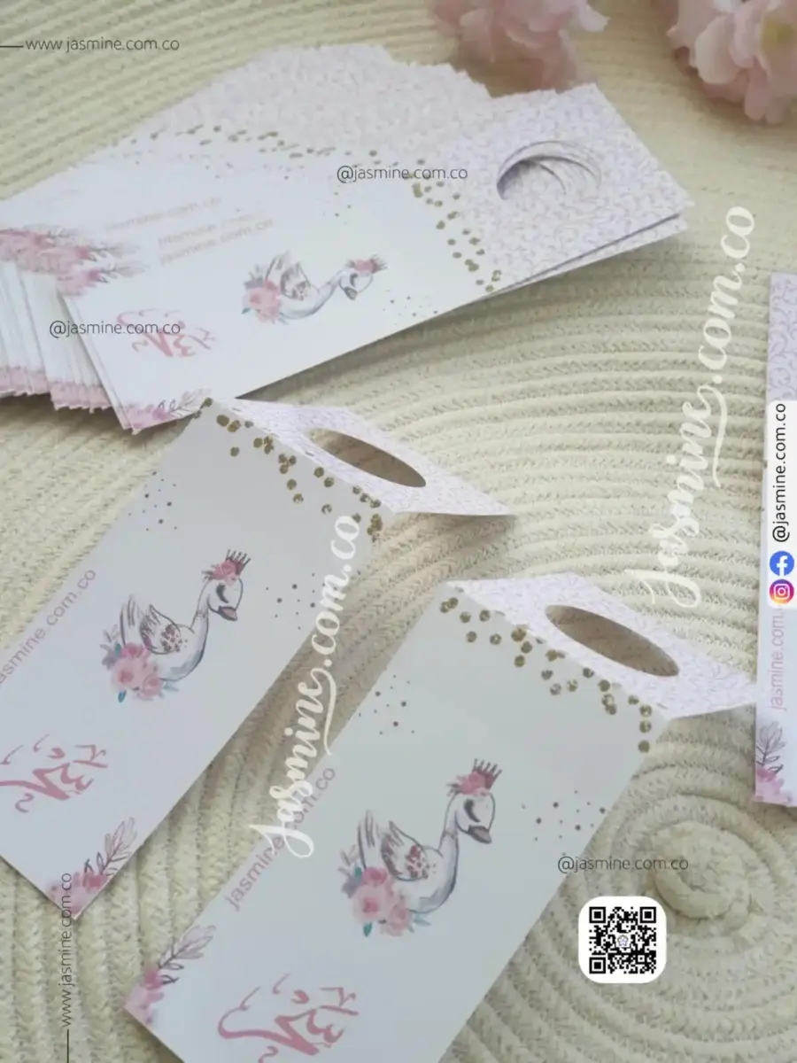 تاقات تغليف زجاجات المياه وتوزيعات سبوع المواليد (سحر Sahar) tags water bottle packaging for baby girl