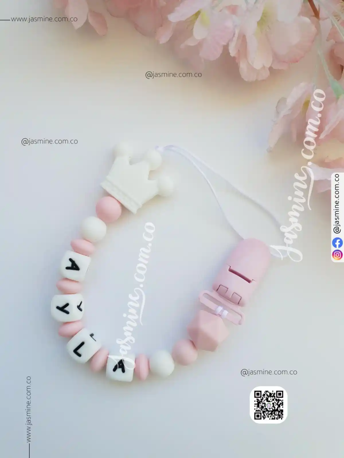 هولدر تتينة سيليكون (سلسلة لهاية ) باسم آيلا تصميم تاج - الصورة 2